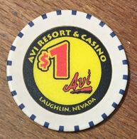 USA NEVADA LAUGHLIN AVI RESSORT INDIAN CASINO CHIP 1$ JETON TOKEN COIN - Casino