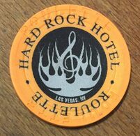 USA NEVADA LAS VEGAS HARD ROCK HOTEL CASINO CHIP ROULETTE ORANGE JETON TOKEN COIN - Casino