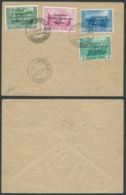 1944 OCCUPAZIONE TEDESCA MONTENEGRO 4 VALORI SU LETTERA - BF - German Occ.: Montenegro