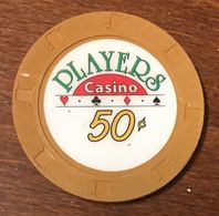 ÉTATS-UNIS USA CALIFORNIE VENTURA PLAYERS CASINO CHIP 50C JETON TOKENS COINS GAMING - Casino