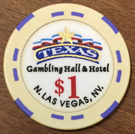 ÉTATS-UNIS USA NEVADA LAS VEGAS TEXAS CASINO CHIP $1 JETON TOKENS COINS GAMING - Casino
