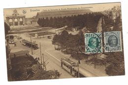 CLB260 - BRUXELLES PORTE DE TERVUEREN ET ARCADE MONUMENTALE DU CINQUANTENNAIRE 1925 TRAM - Public Transport (surface)