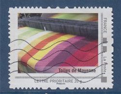 Toiles De Mayenne Cadre Gris MonTimbraMoi Lettre Prioritaire 20g.issu De Collector, Oblitéré - 1927-31 Sinking Fund