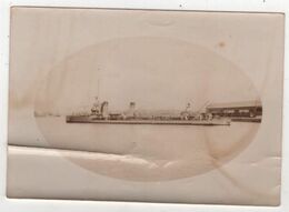 Photo Originale Bateau Guerre Port De Saint Nazaire 1924 Torpilleur D'escadre CHASTANG - Schiffe