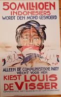 Netherland After WWII Poster Cca.1945,dimension:40x70 Cm,as Scan - Autres & Non Classés