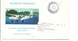 POLYNESIE LETTRE POUR LA FRANCE 1982 - Covers & Documents