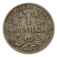 GERMANY - EMPIRE - 1 Mark - 1902 - D - München - Silver - #DE047 - 1 Mark