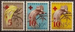 Nederlands Nieuw Guinea NVPH Nr 38/40 Postfris/MNH Pardijsvogels, Rode Kruis, Red Cross, Croix Rouge 1955 - Niederländisch-Neuguinea