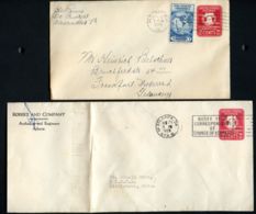 U522 PSE 2 Covers Used Alexandria VA To Germany 1934 Atlanta GA 1926 - 1921-40