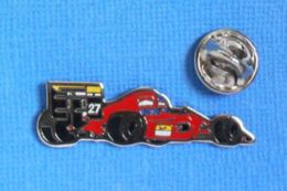 1 PIN'S //  ** F1 / FERRARI 643 / N°27 / PILOTES ALAIN PROST & JEAN ALESI / 1991 ** - Ferrari