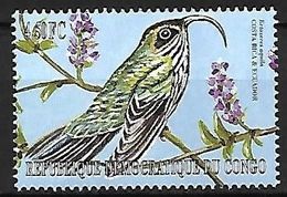 Congo (Kinshsasa) - MNH ** 2001 - White-tipped Sicklebill   - Eutoxeres Aquila - Colibris