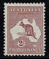 Australia 1935 Kangaroo 2/- Maroon C Of A Watermark MH - Listed Variety - Mint Stamps