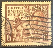 GREAT BRITAIN 1924 - Canceled - Sc# 189 - 1.5d - Oblitérés