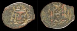 Byzantine Constans II AE Follis - Byzantinische Münzen