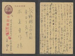 JAPAN WWII Military 2sen Postcard NORTH CHINA WW2 MANCHURIA CHINE MANDCHOUKOUO JAPON GIAPPONE - Covers & Documents