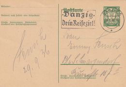 Danzig Entier Postal 1936 - Entiers Postaux