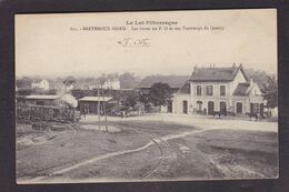 CPA Lot 46 Bretenoux Biard La Gare Chemin De Fer Train Circulé Tramway - Bretenoux