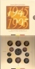 Belguim Set 1995 50 Years End WW II,from 0,5 Franc Until 50 Francs Dutch End French,fdc - FDC, BU, Proofs & Presentation Cases