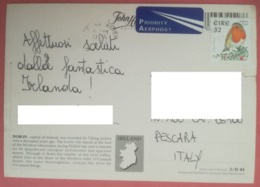IRELAND COVER TO ITALY - Poste Aérienne
