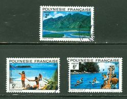 Paysages / Scenery; Polynésie Française / French Polynesia; Scott # 278-280; Usagés (3409) - Oblitérés