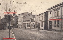 AK Güstrow Mecklenburg - Eisenbahnstrasse 1912 - Guestrow