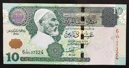 Lybia  LIBIA 10 Dinars 2004 Pick 70b Sup/unc Lotto 2241 - Libya