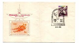 1964--INNSBRUCK-- J.O  Hiver---Lot De 2 Enveloppes Souvenirs - Winter 1964: Innsbruck