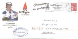 2000 Entier Postal: La Plagne + Médaillé De Bronze Aux Jeux Olympiques D'Hiver De Nagano. - Hiver 1998: Nagano