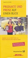 BRD / Bund Deutsche Post Produkte Und Preise Auf Einen Blick - Stand: 01.07.2018 - Tarifa De Correos