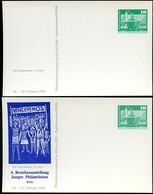 DDR PP16 D2/063 Privat-Postkarte FEHLDRUCK VIOLETTBLAU FEHLEND Zeitz 1976 - Cartes Postales Privées - Neuves