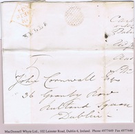 Ireland Meath 1834 Linear KELLS Townstamp On Letter From Balrath To Dublin At 5d For 25 To 35 Miles - Prephilately
