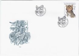 Slovensko Slovakia 2003 WWF W.W.F. FDC Fauna Cat Cats Bird Birds - FDC