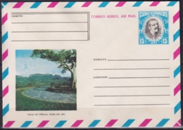 1977-EP-66 CUBA 1977 13c POSTAL STATIONERY COVER. PINAR DEL RIO VALLE DE VIÑALES VALLEY. - Briefe U. Dokumente