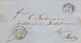 Thurn U Taxis, Brief Von Rinteln "58" Nach Höxter, Michel Nr. 15 (vollrandig) - Briefe U. Dokumente