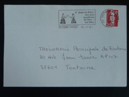 38 Isère Seyssinet Pariset Jeux Des Arts Martiaux 1991 (ex 3) - Flamme Sur Lettre Postmark On Cover - Non Classés