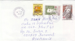 89699- COAT OF ARMS, PERSONALITIES, STAMPS ON COVER, 2019, FRENCH ANDORRA - Covers & Documents