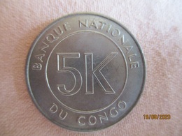 Congo: 5 K (makuta) 1967 - Congo (República Democrática 1964-70)