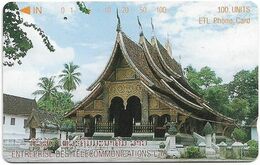 Laos - LTC (Tamura) - Vat Xieng Thong Temple, 1996, 100Units, 78.000ex, Used - Laos