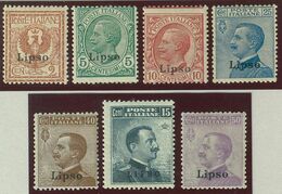 ITALIA COLONIE EGEO LIPSO SASS. 1 - 7 NUOVI - Egée (Lipso)