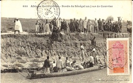 1er Janvier 1916 - C P A -bords Du Sénégal Un Jour De Courrier  De  KOUTOUBA - Storia Postale