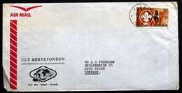 Rwanda Air Mail Cover Children's Foundation  Sent To Denmark  ( Lot 2033 ) - Other & Unclassified