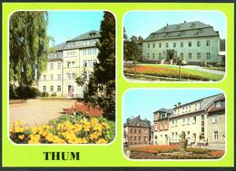 D9407 - TOP Thum Maxim Gorki Ober Schule Rathaus - Bild Und Heimat Reichenbach - Thum