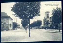 Cpa Du 93 Pavillons Sous Bois  Route Nationale L' église      AVR20-179 - Les Pavillons Sous Bois