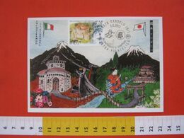 A.04 ITALIA ANNULLO - 2001 CANDELO BIELLA INCONTRANDO IL GIAPPONE JAPAN BAMBINI BIMBI MAXIMUM - Maximumkarten