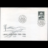 FINLAND 1986 - FDC-742 Pres. - Lettres & Documents