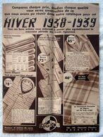 Catalogue D' Hiver MIGROS - Bruxelles - Années 1938 / 1939 -    (4843) - Lakens