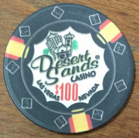 ÉTATS-UNIS USA NEVADA LAS VEGAS DESERT SANDS CASINO CHIP $100 JETON TOKENS COINS - Casino