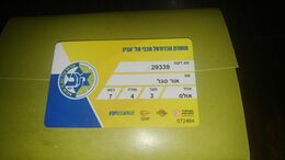 Israel-Maccabi Tel Aviv Basketball Club - Annual Subscription (29339)-(072484)-good Card - Sonstige & Ohne Zuordnung