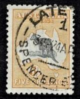 Australia 1918 Kangaroo 5/- 3rd Watermark Used - Listed Variety - Neufs