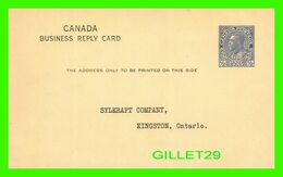 CANADA - ENTIERS POSTAUX - SYLKRAFT COMPANY, KINGSTON, ONTARIO - TIMBRE DE 1/2 CENT - - 1903-1954 Rois